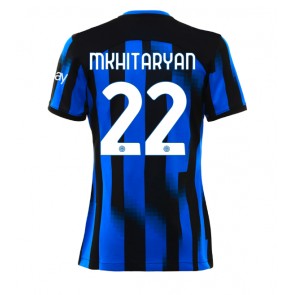 Lacne Ženy Futbalové dres Inter Milan Henrikh Mkhitaryan #22 2023-24 Krátky Rukáv - Domáci